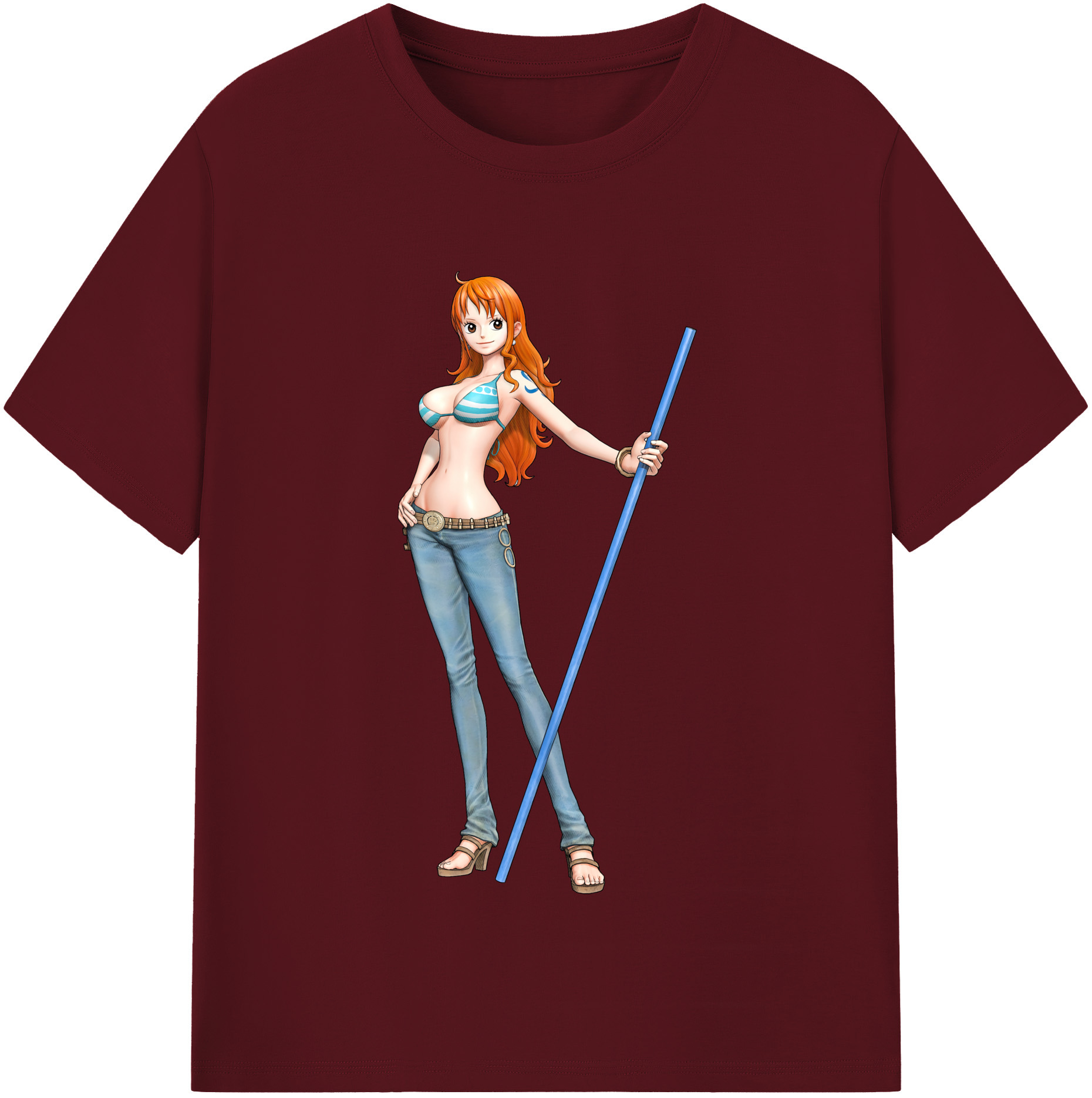 ワンピース ナミ ONE PIECE Nami 綿100％半袖Tシャツ（フロントプリント）